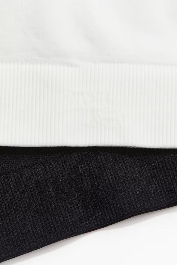 H&M 2-PACK SEAMLESS SPORTS TOPS WITH DRYMOVE™