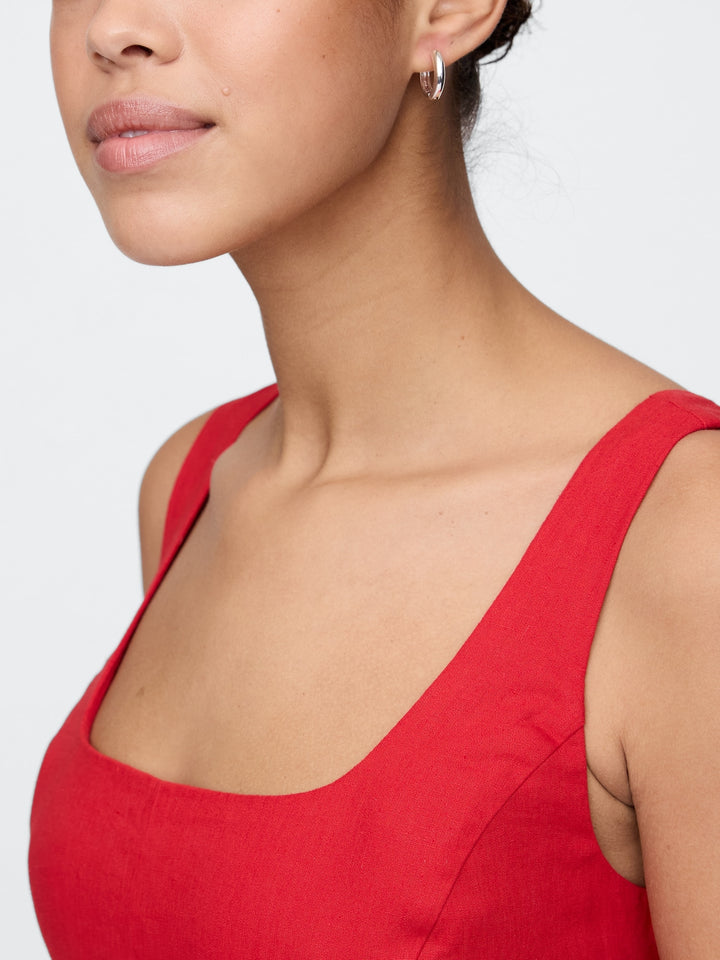 Gap Linen-Blend Mini Dress
