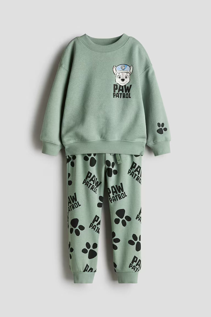 H&M 2-PIECE PRINTED SWEATSUIT