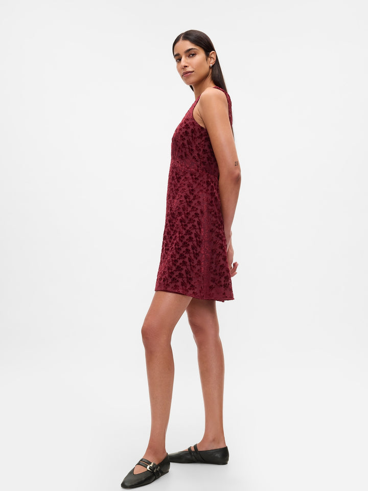 Gap Velvet Floral Mini Dress
