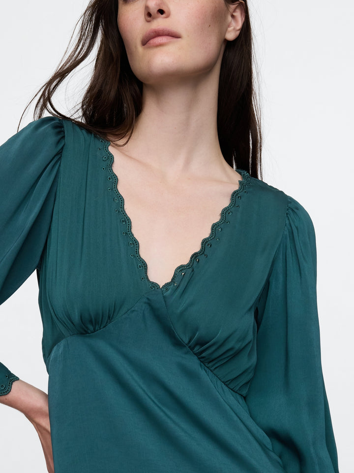 Gap Satin Empire Midi Dress