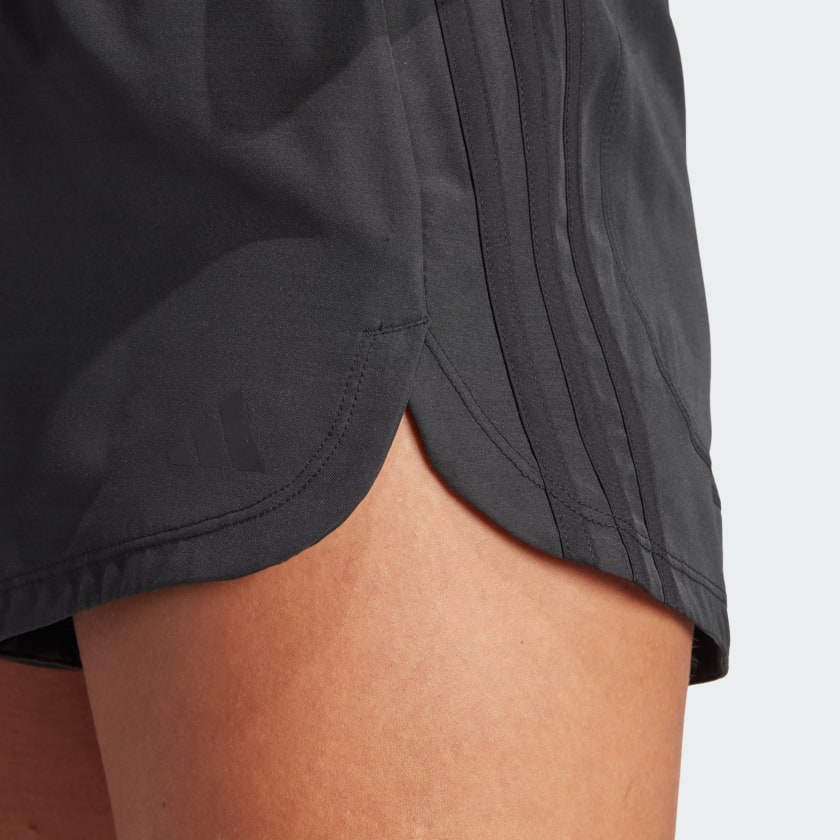 Adidas Pacer Training 3-Stripes Woven High-Rise Shorts