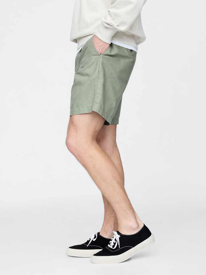 Gap 8" Linen-Cotton Shorts