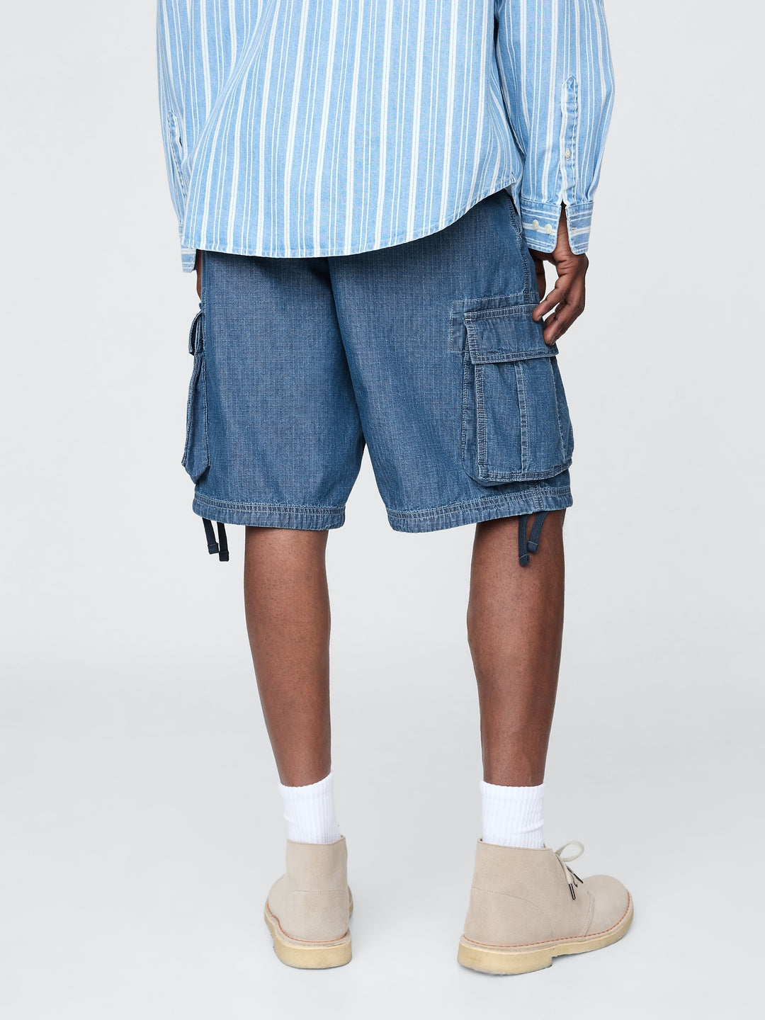 Gap 11" Baggy Denim Cargo Shorts