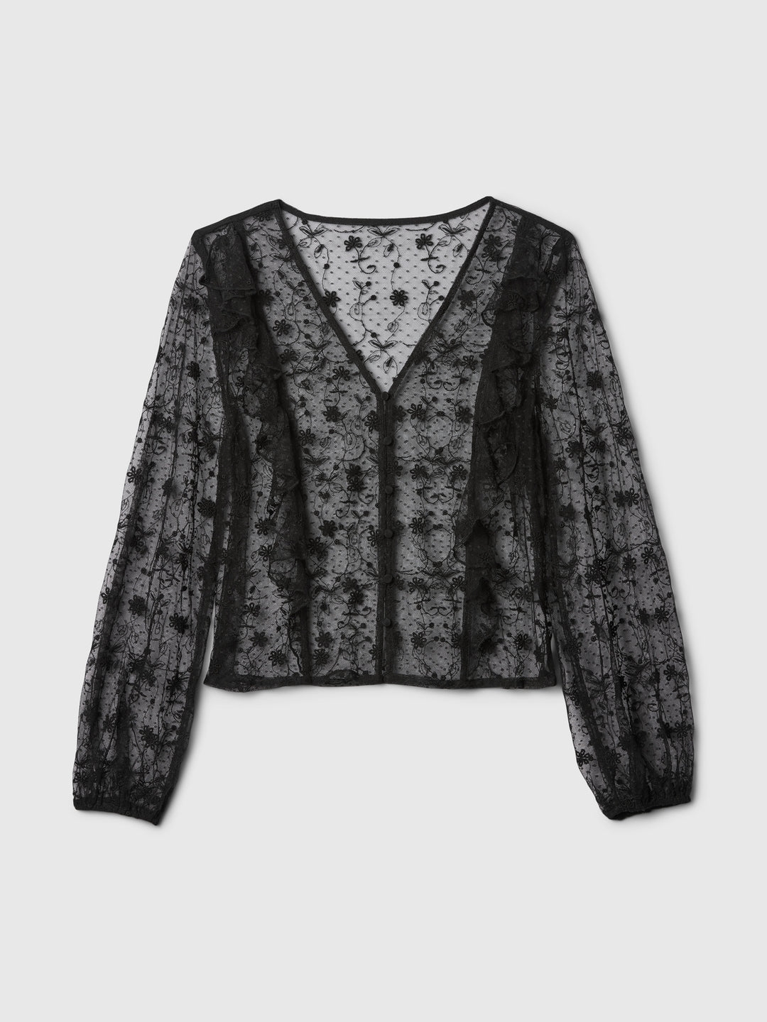 Gap Recycled Lace Ruffle Top