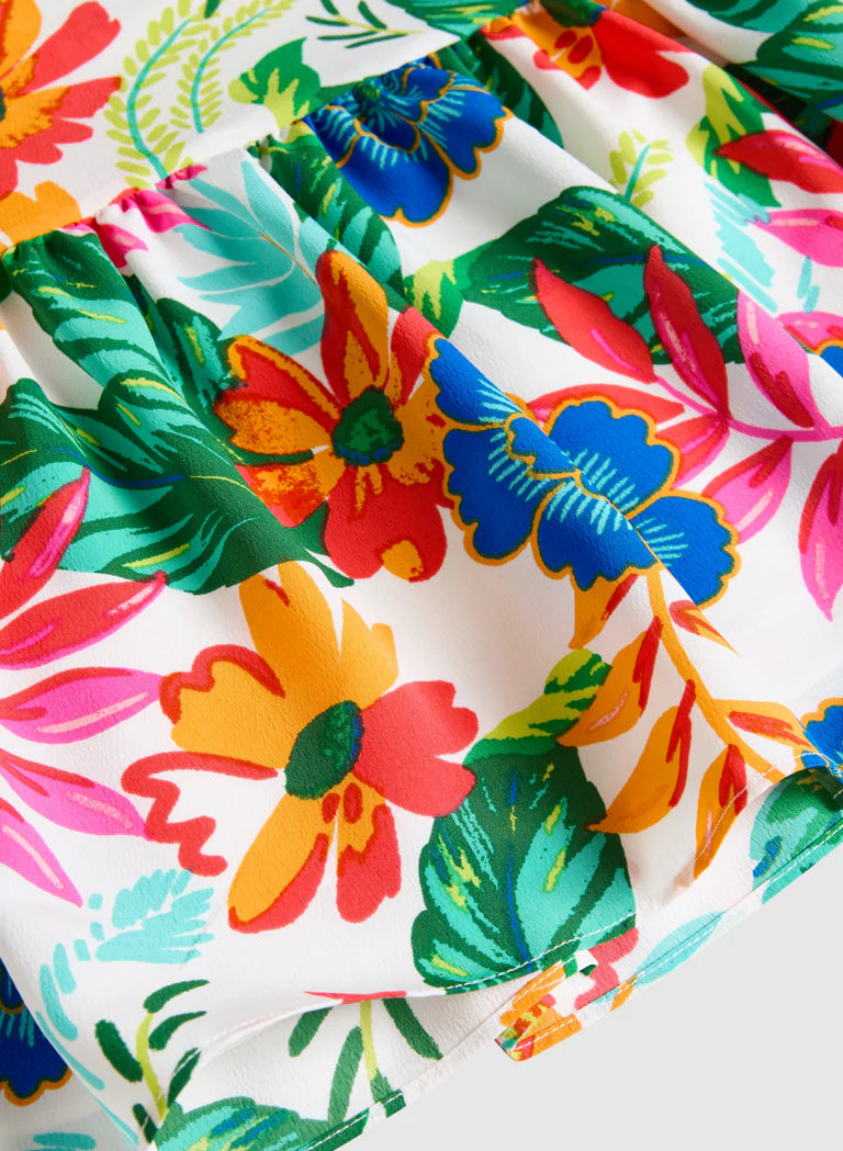 LAURA Tropical Floral Print Dress