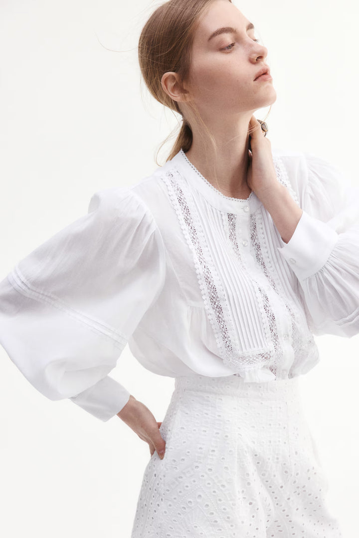 H&M Blouse with Pintucks