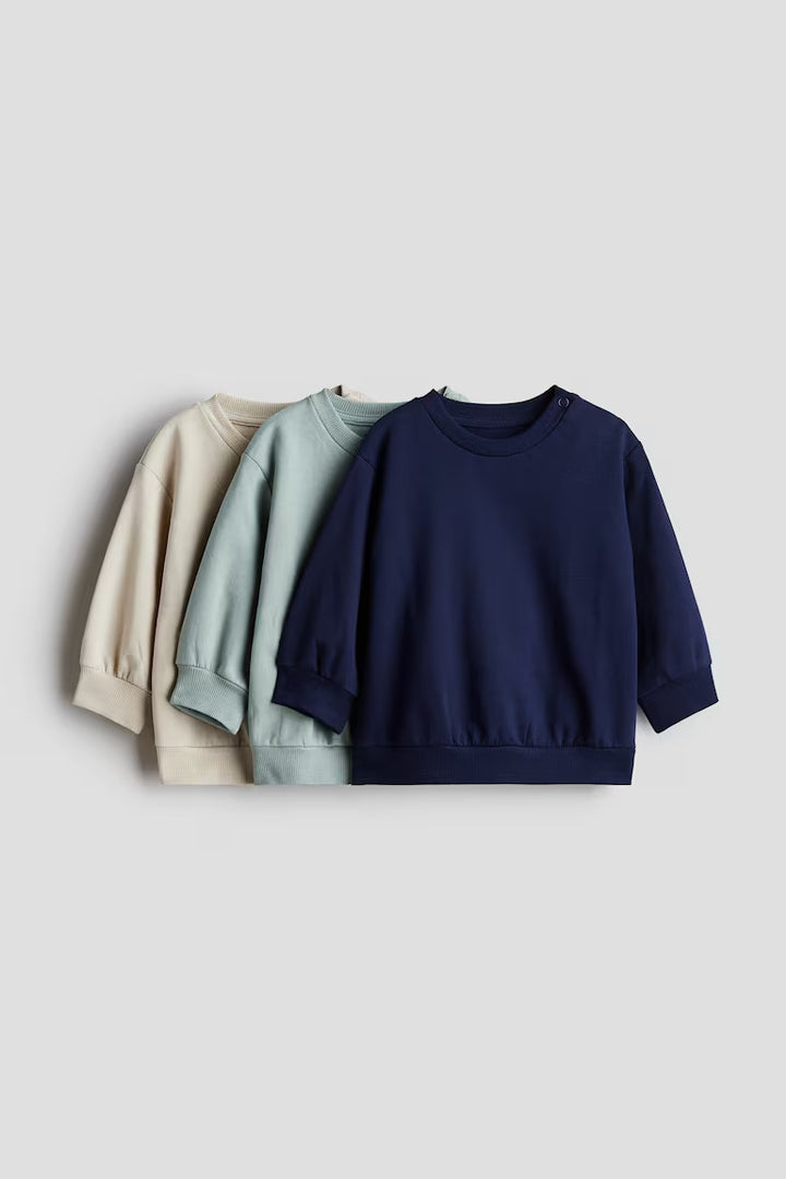 H&M  3-pack Cotton Sweatshirts