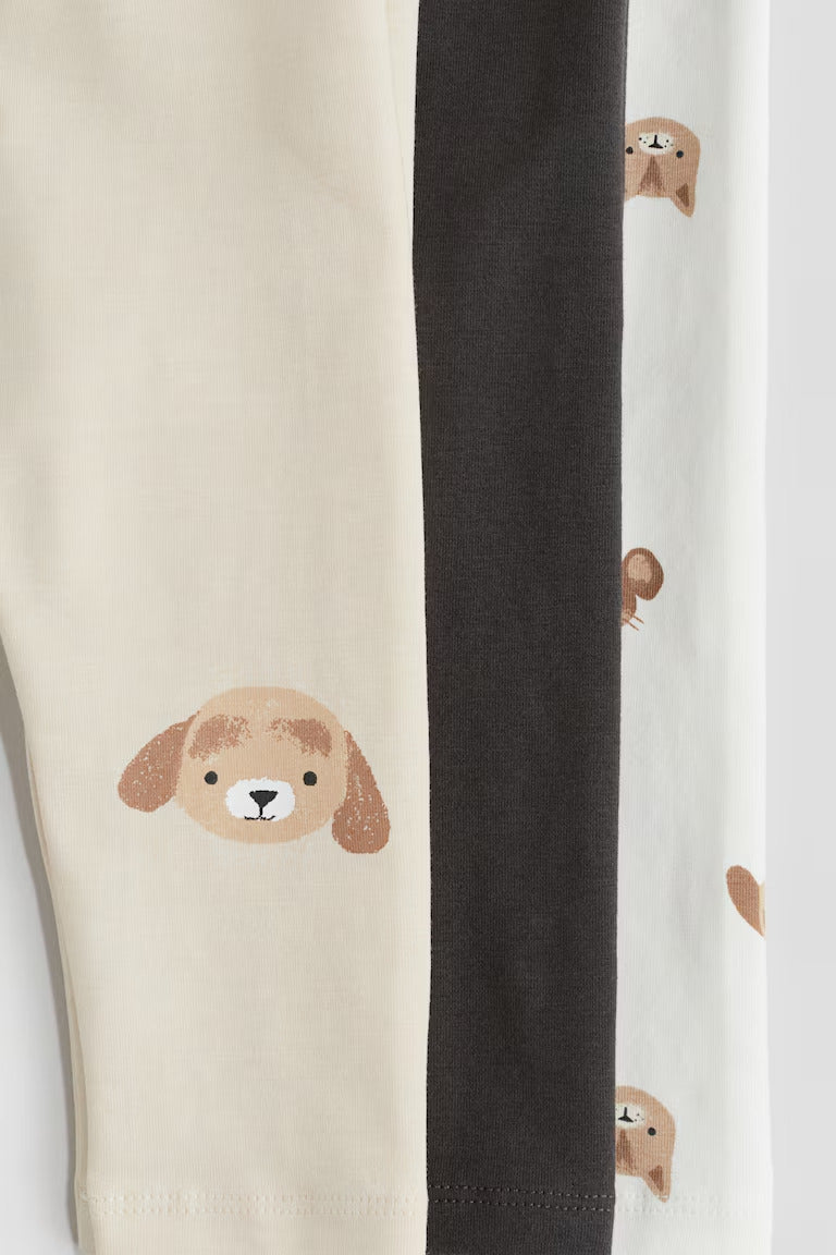 H&M 3-pack Cotton Jersey Leggings