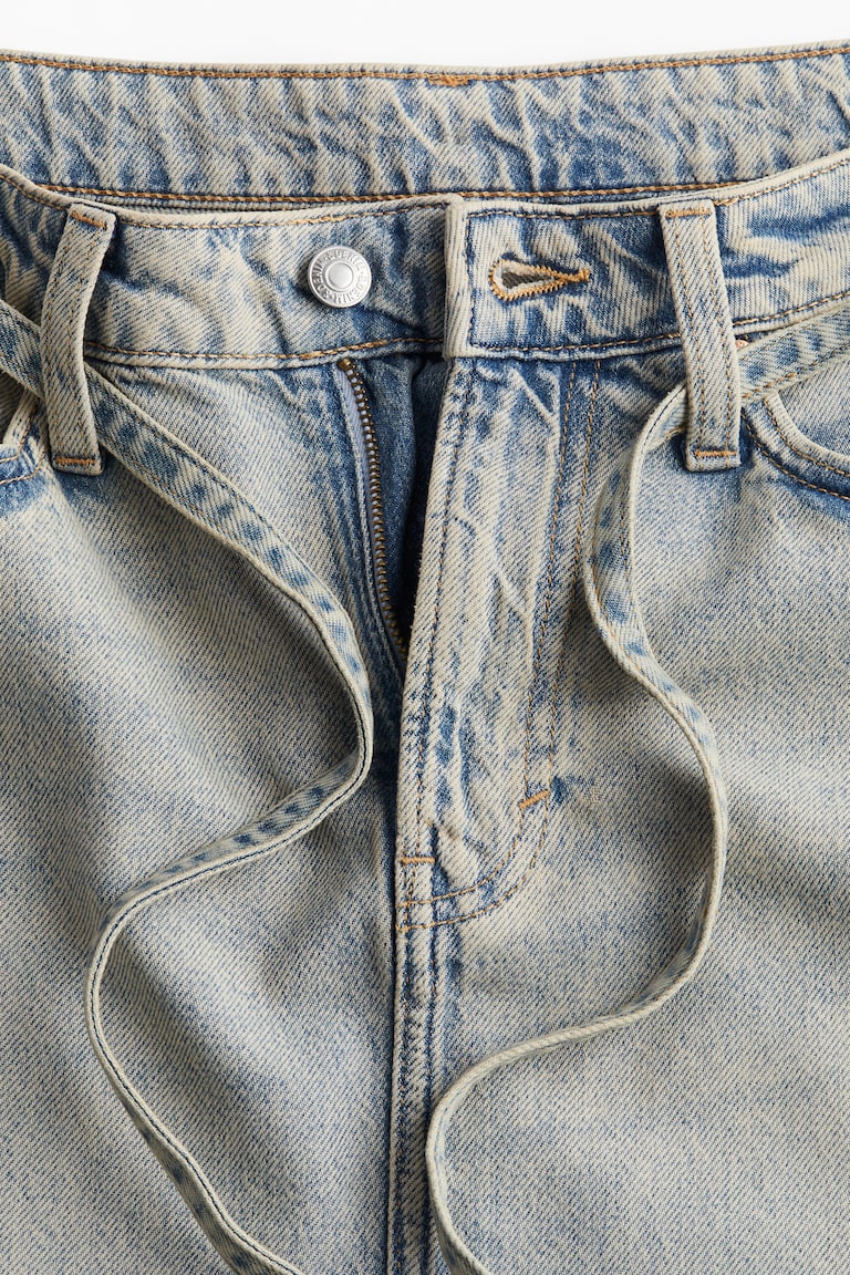H&M Feather Soft Denim Skirt