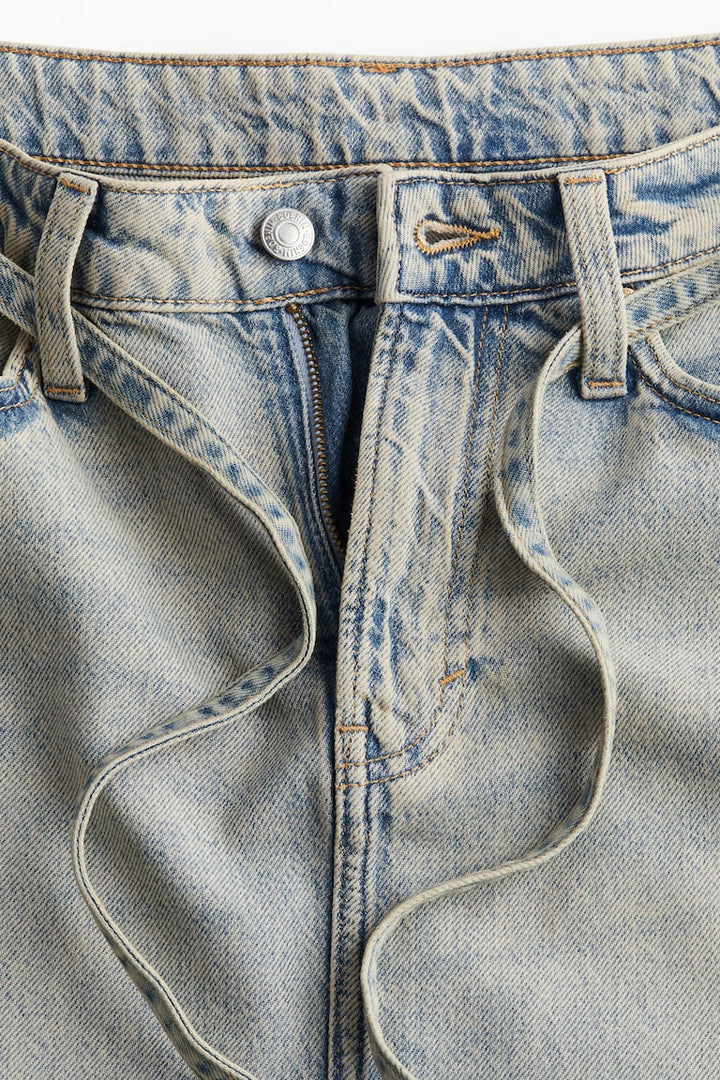 H&M Feather Soft Denim Skirt