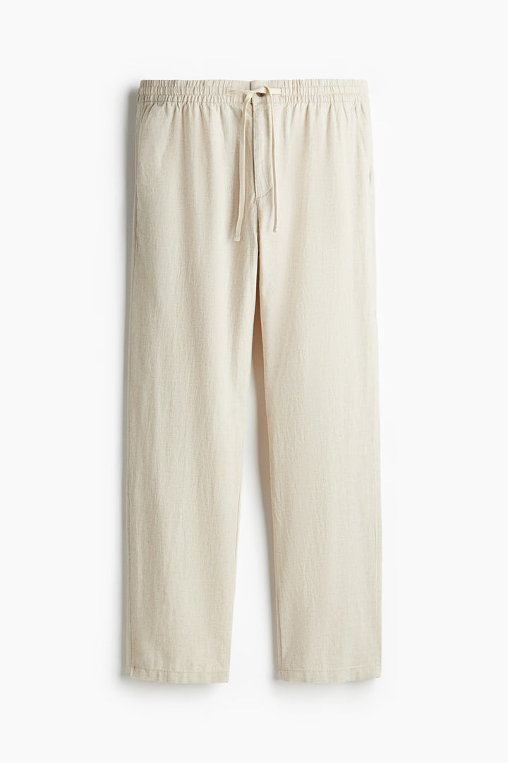 H&M Regular-Fit Linen-Blend Pants