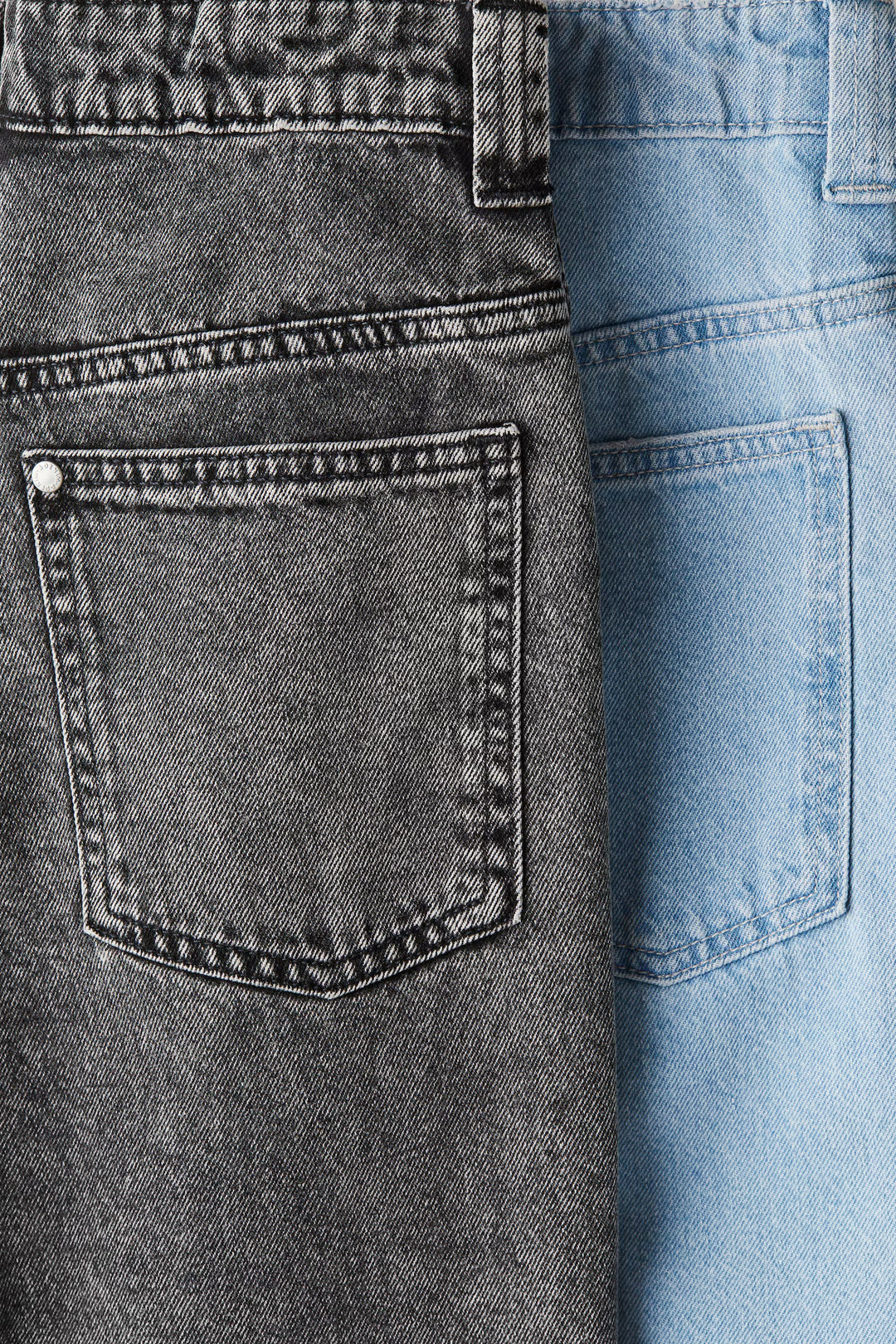 H&M 2-pack Baggy Fit Jeans