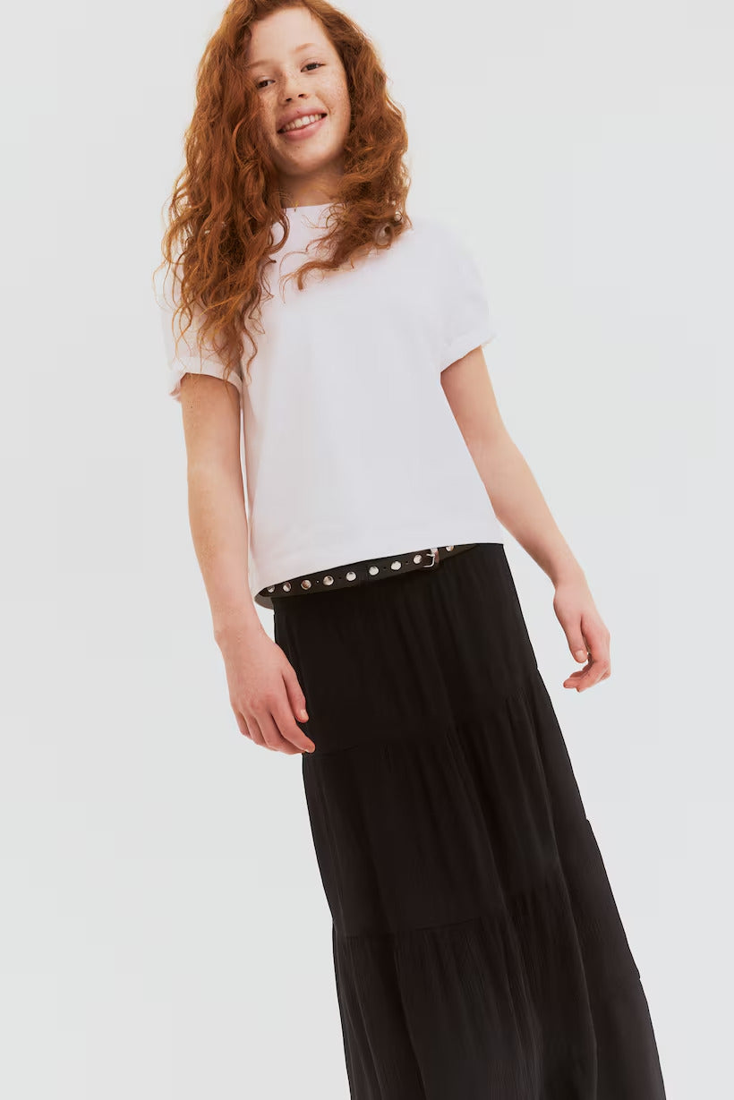 H&M Smocked Tiered Skirt
