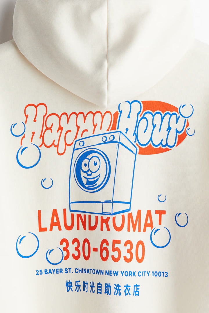 H&M Loose Fit Printed Hoodie