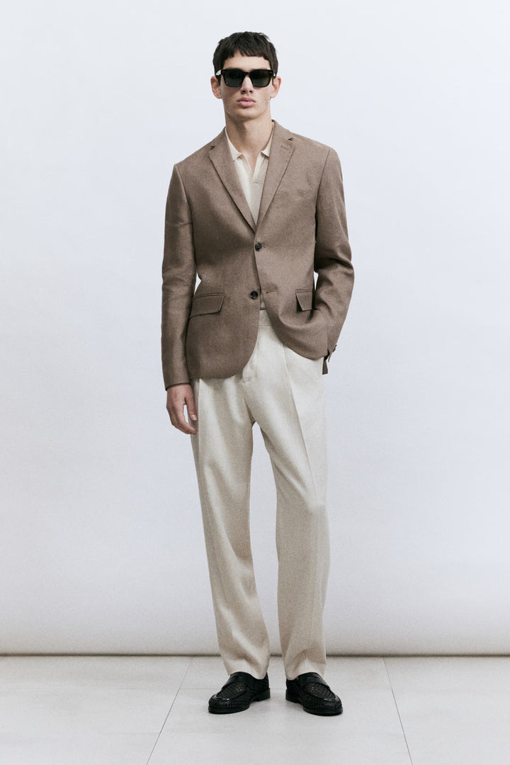 H&M Slim-Fit Linen Jacket