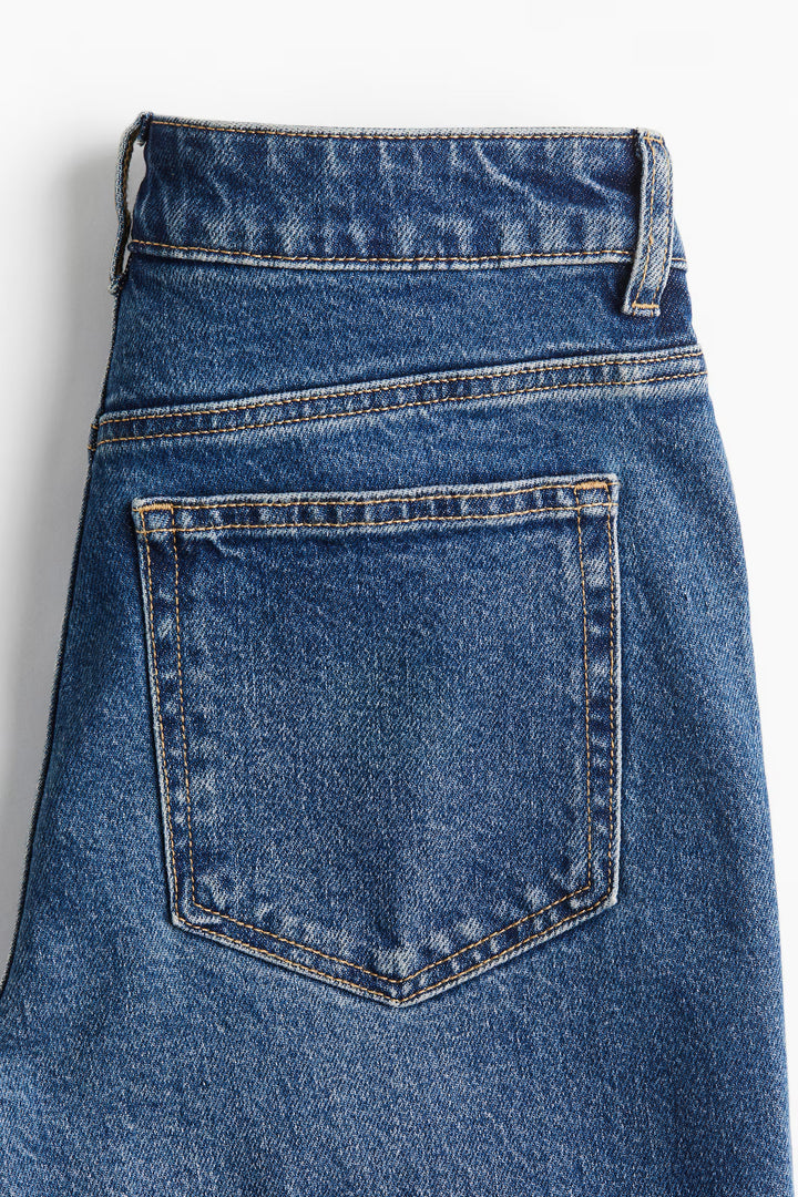 H&M High Rise Slim Straight Ankle Jeans