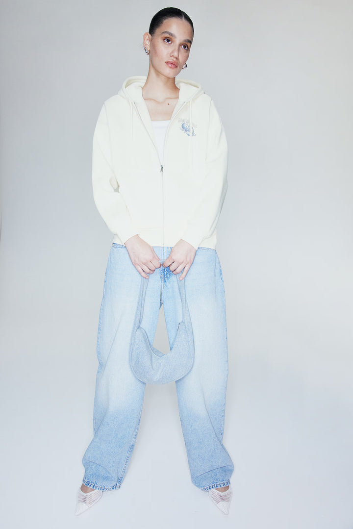 H&M Oversized Hooded Jacket with Motif