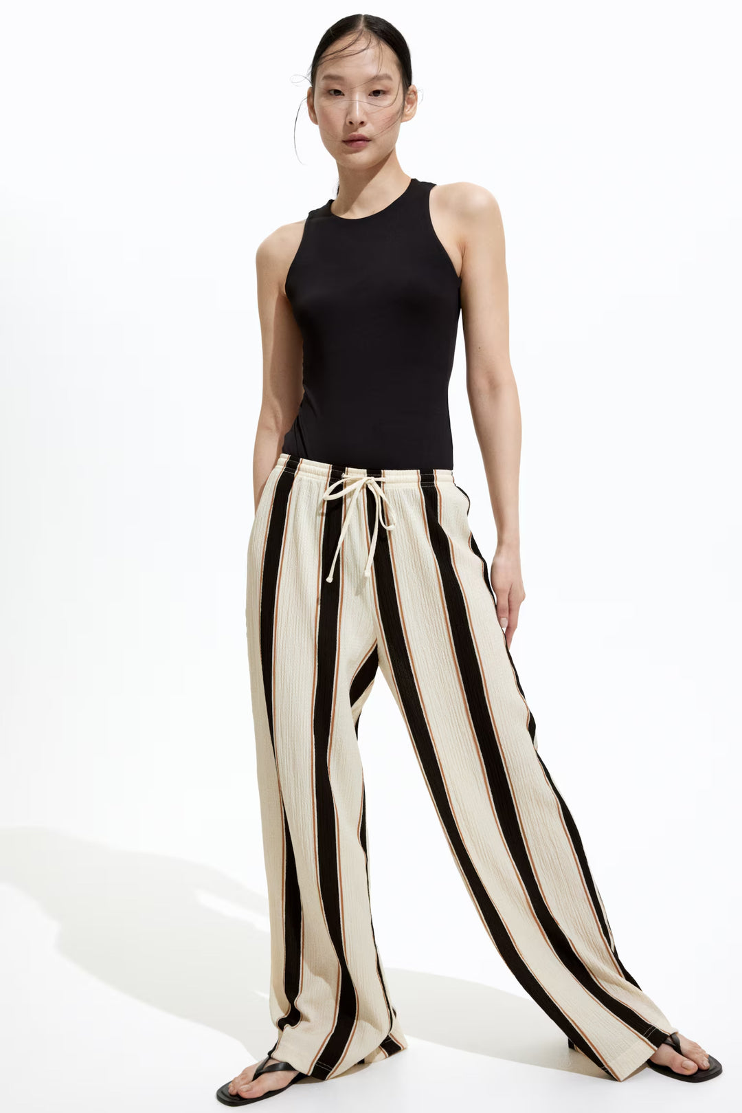 H&M Wide-cut Pull-on Pants