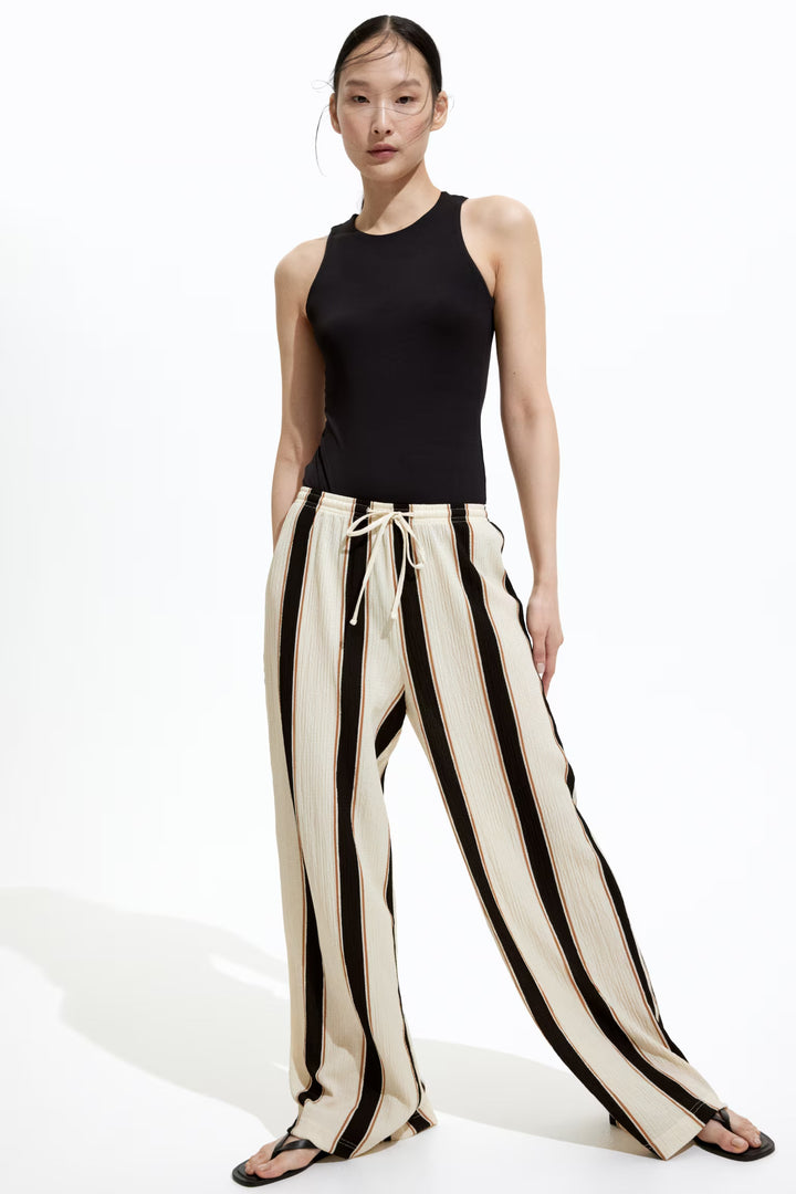 H&M Wide-cut Pull-on Pants