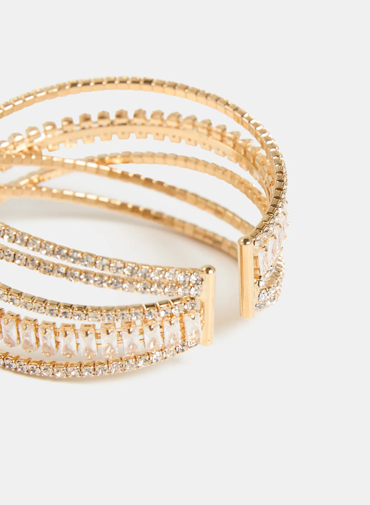 Laura Criss-Cross Crystal Bracelet