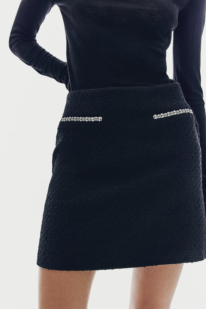 H&M Bouclé Mini Skirt