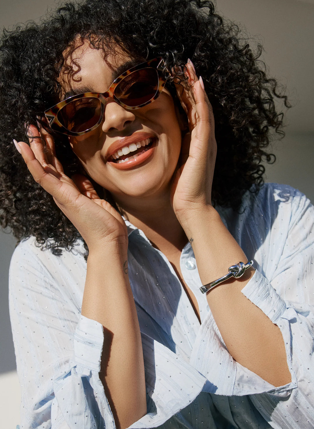 Laura Cat-Eye Tortoiseshell Sunglasses