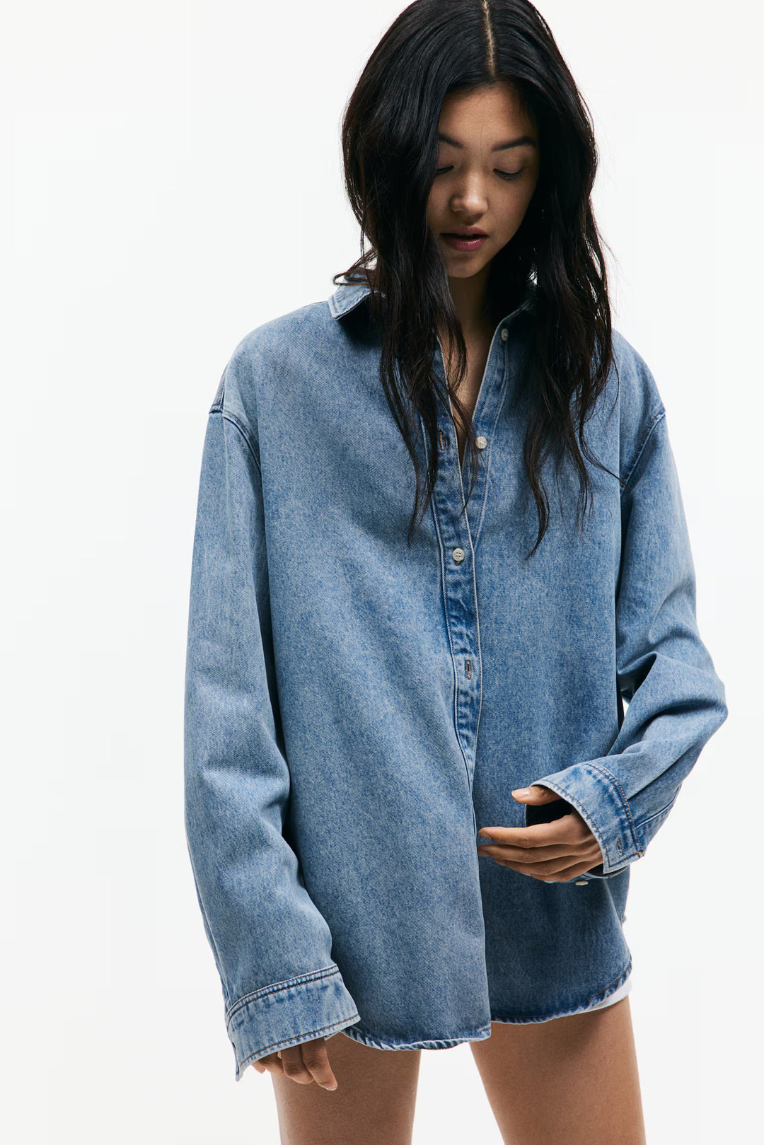 H&M Oversized Denim Shirt