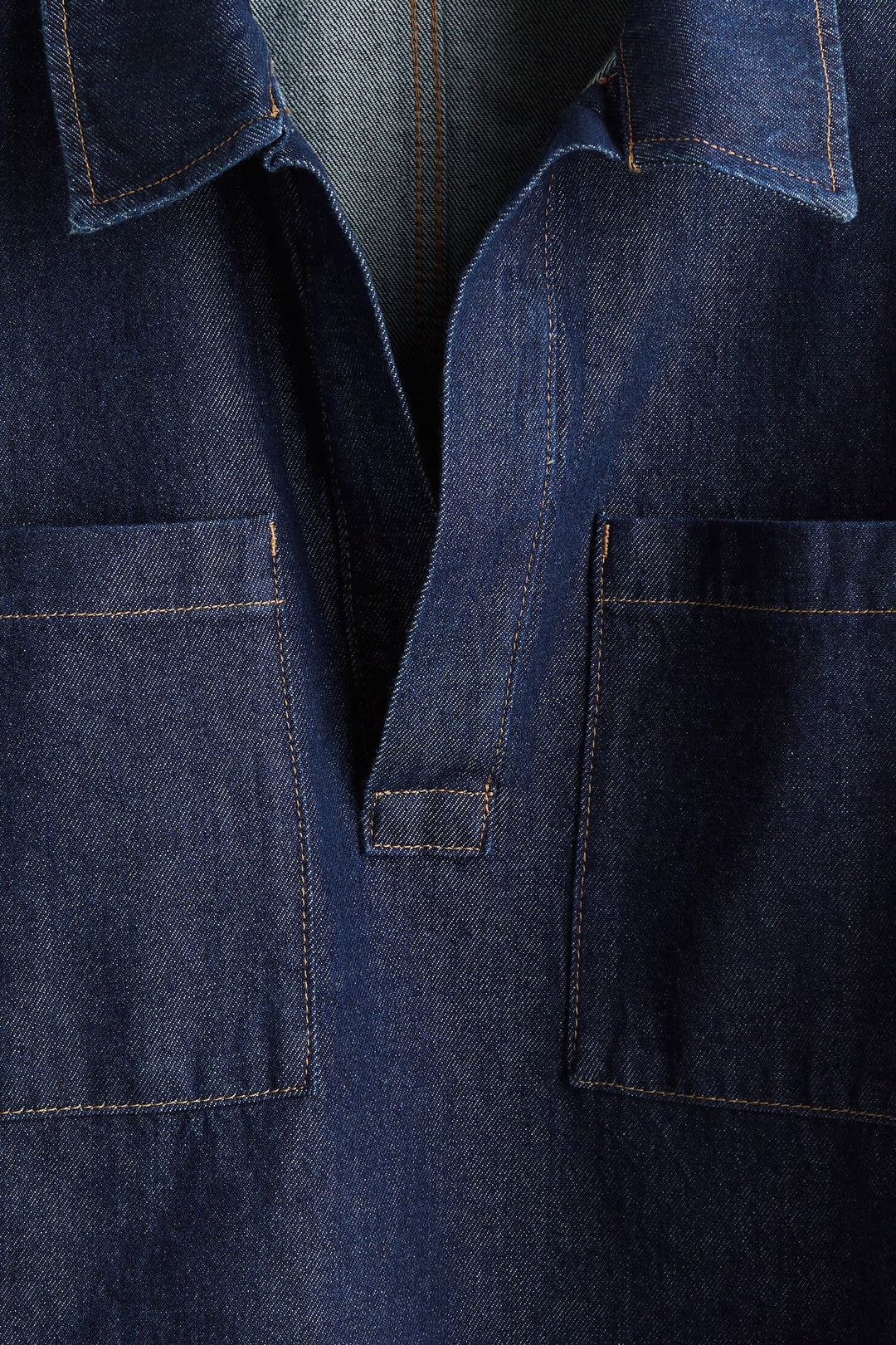 H&M Oversized Pullover Denim Shirt