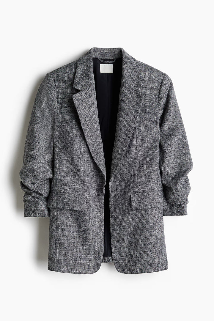 H&M Gathered-sleeve Jacket