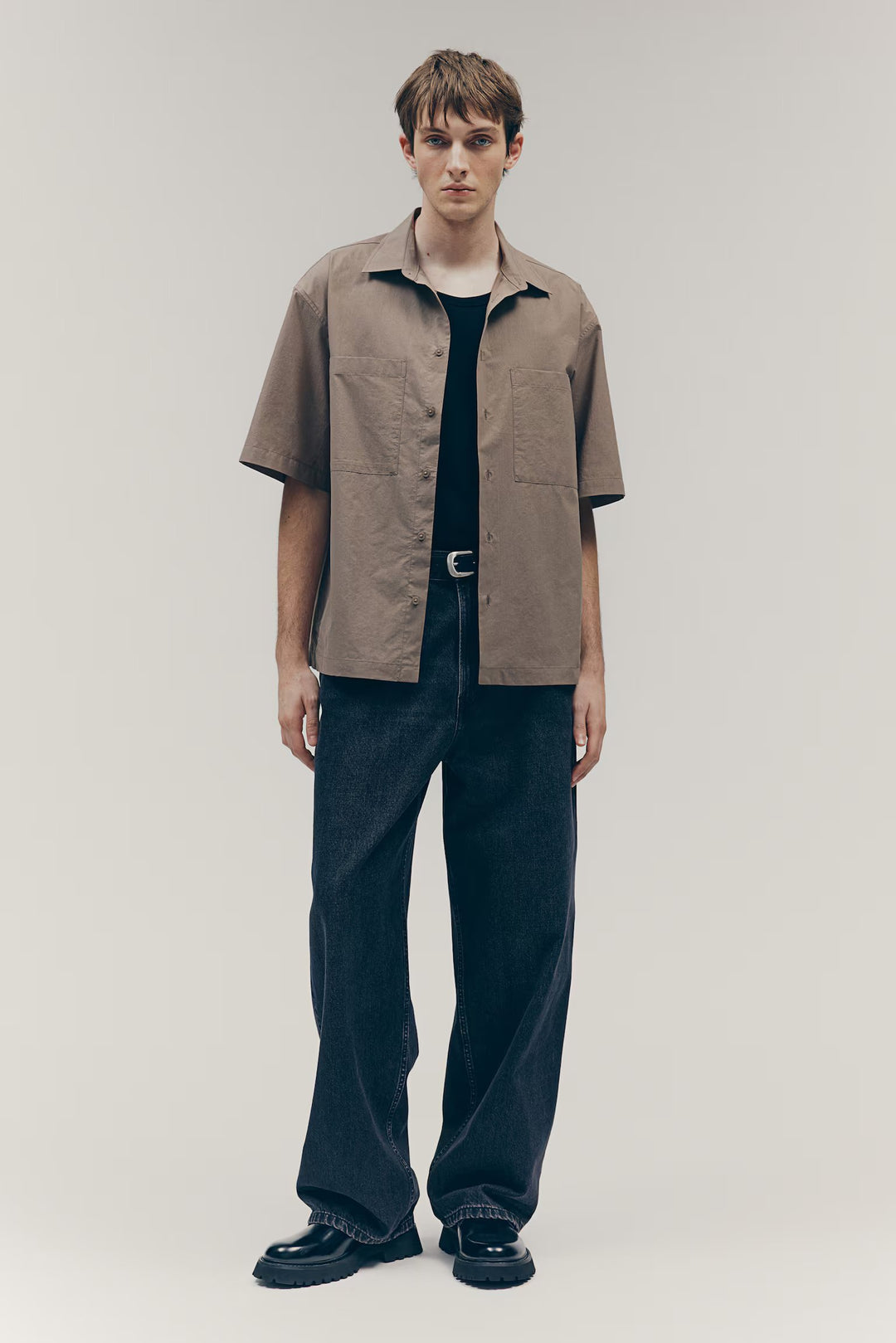 H&M Regular-Fit Short-Sleeved Shirt