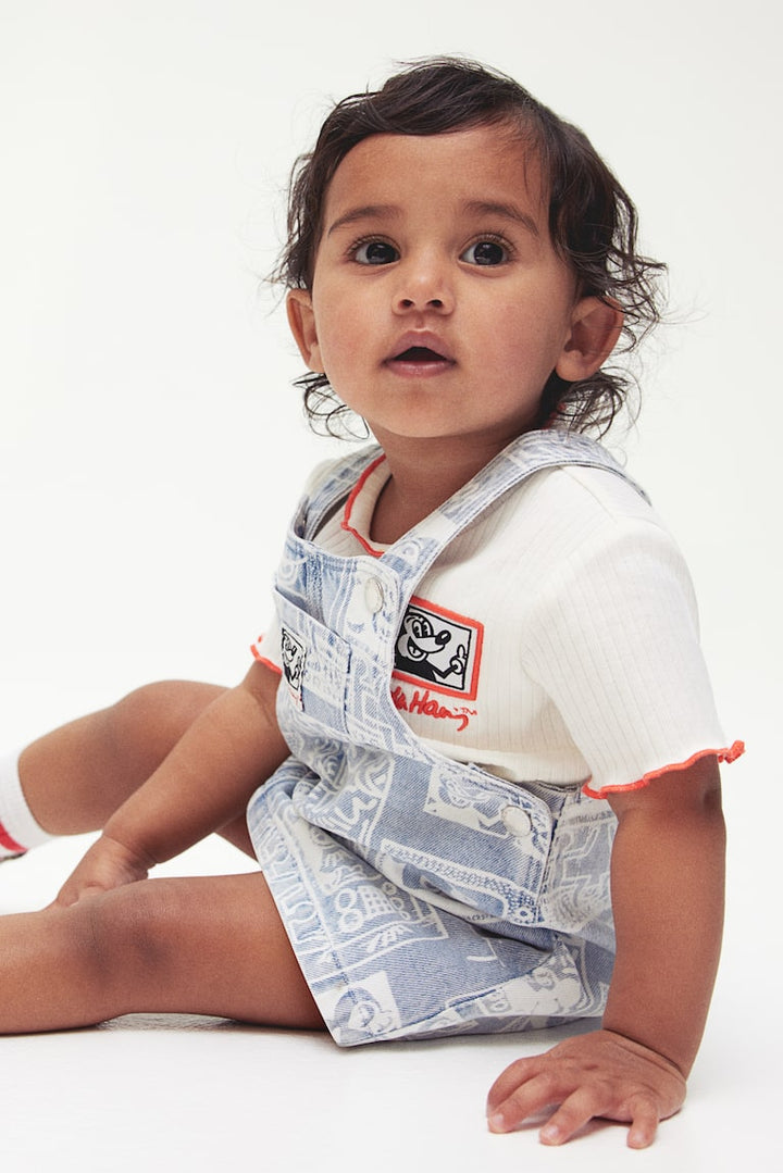 H&M Patterned Overall Dress