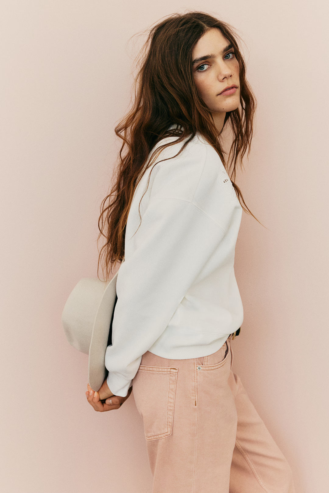 H&M Oversized Sweatshirt with Motif