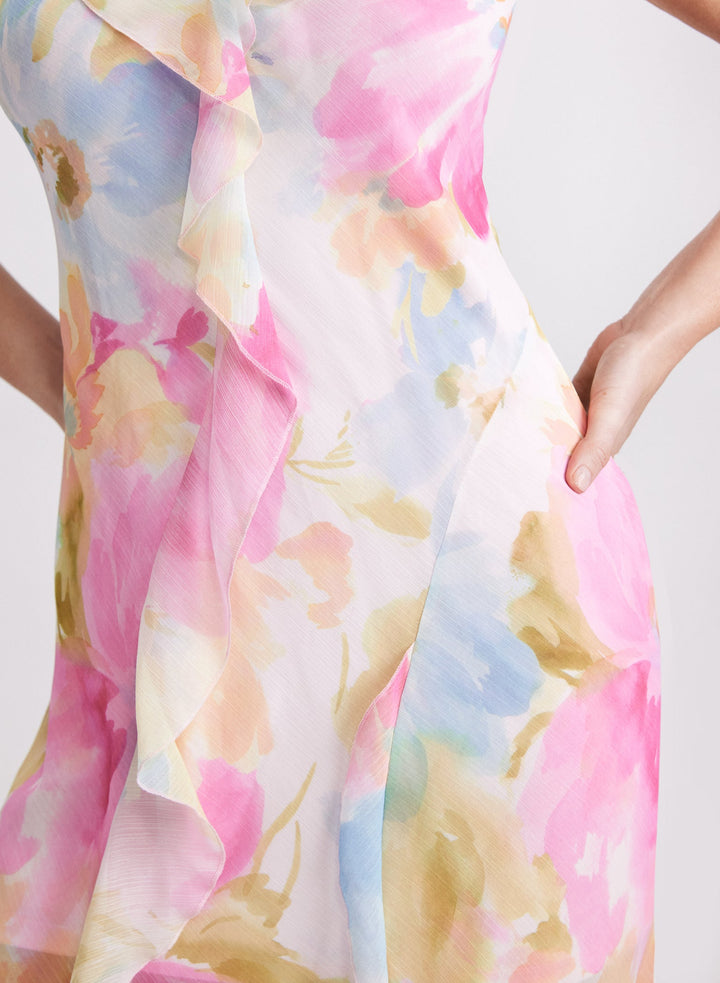 LAURA Floral Ruffle Dress