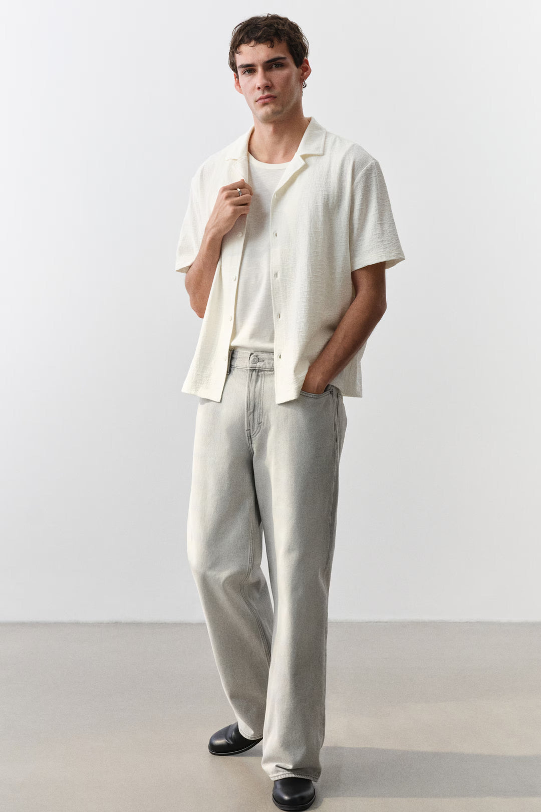 H&M Regular-Fit Jersey Resort Shirt