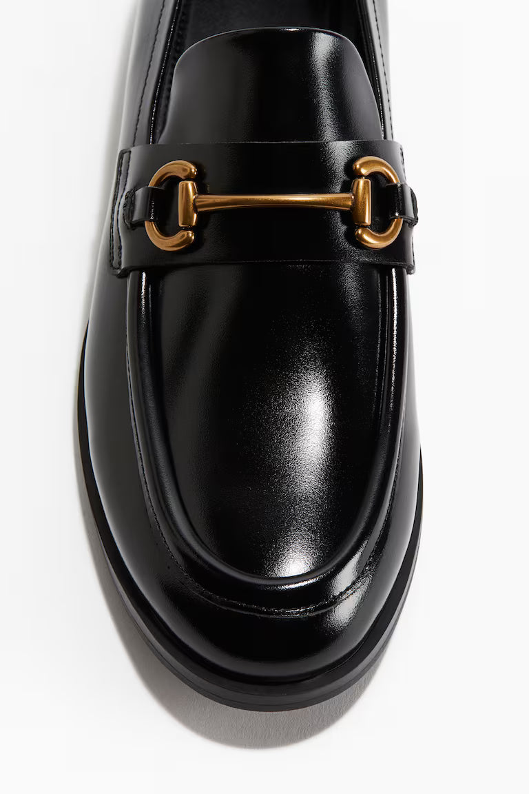 H&M Loafers with Metal Buckle