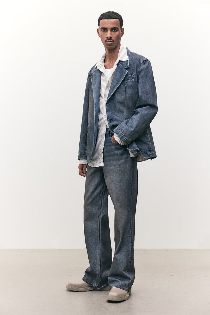 H&M Loose-Fit Denim Blazer