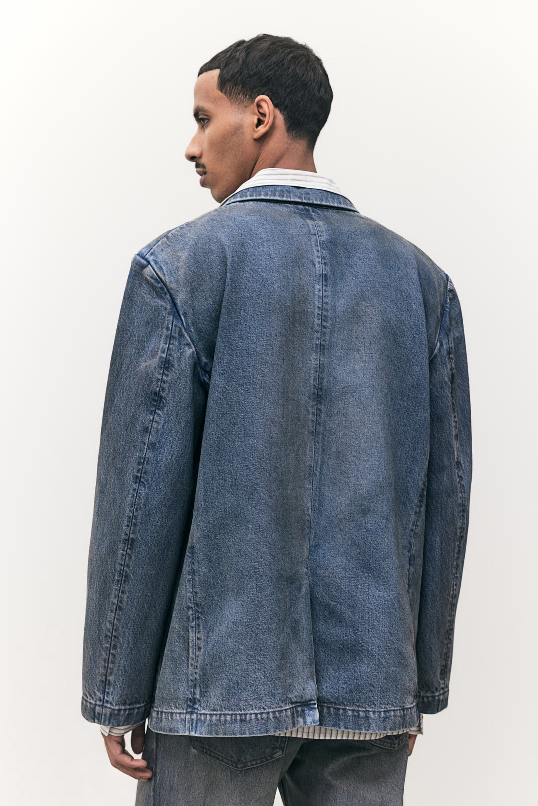 H&M Loose-Fit Denim Blazer