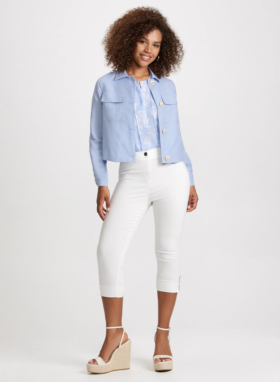 LAURA Short Linen Jacket