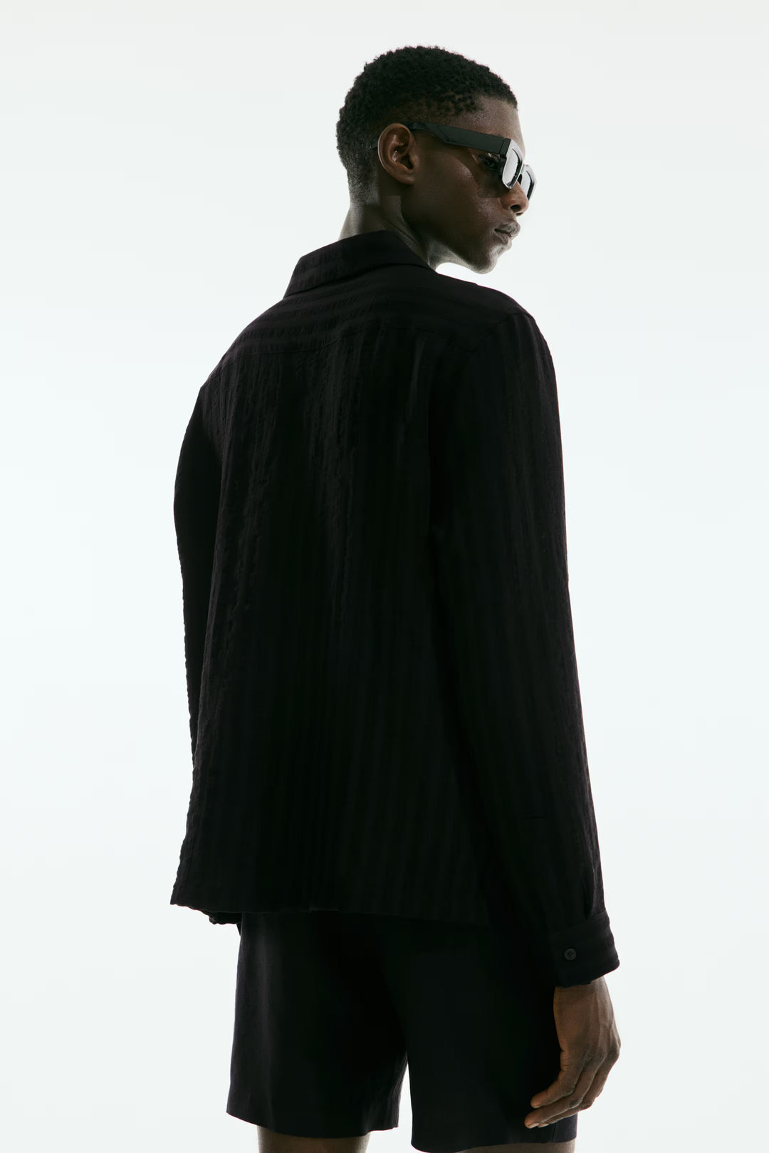 H&M Regular-Fit Jacquard-Weave Resort Shirt