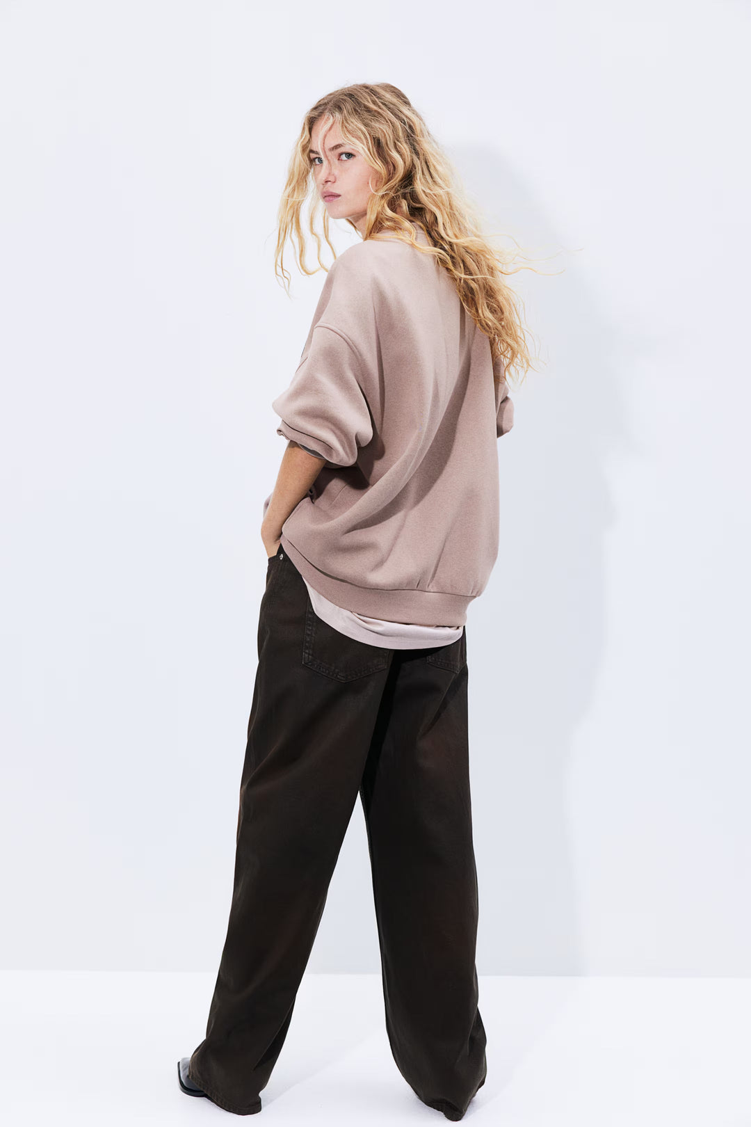 H&M Oversized Printed Sweatshirt