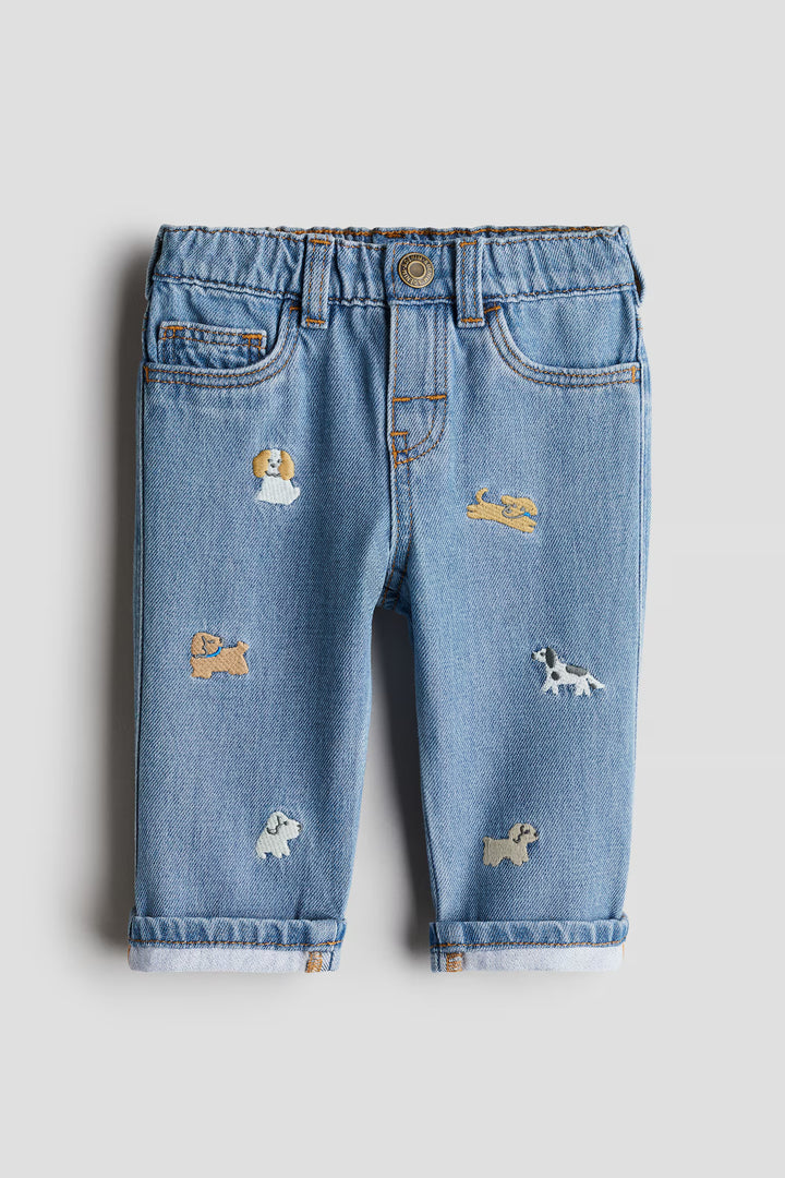 H&M Embroidery-Detail Jeans