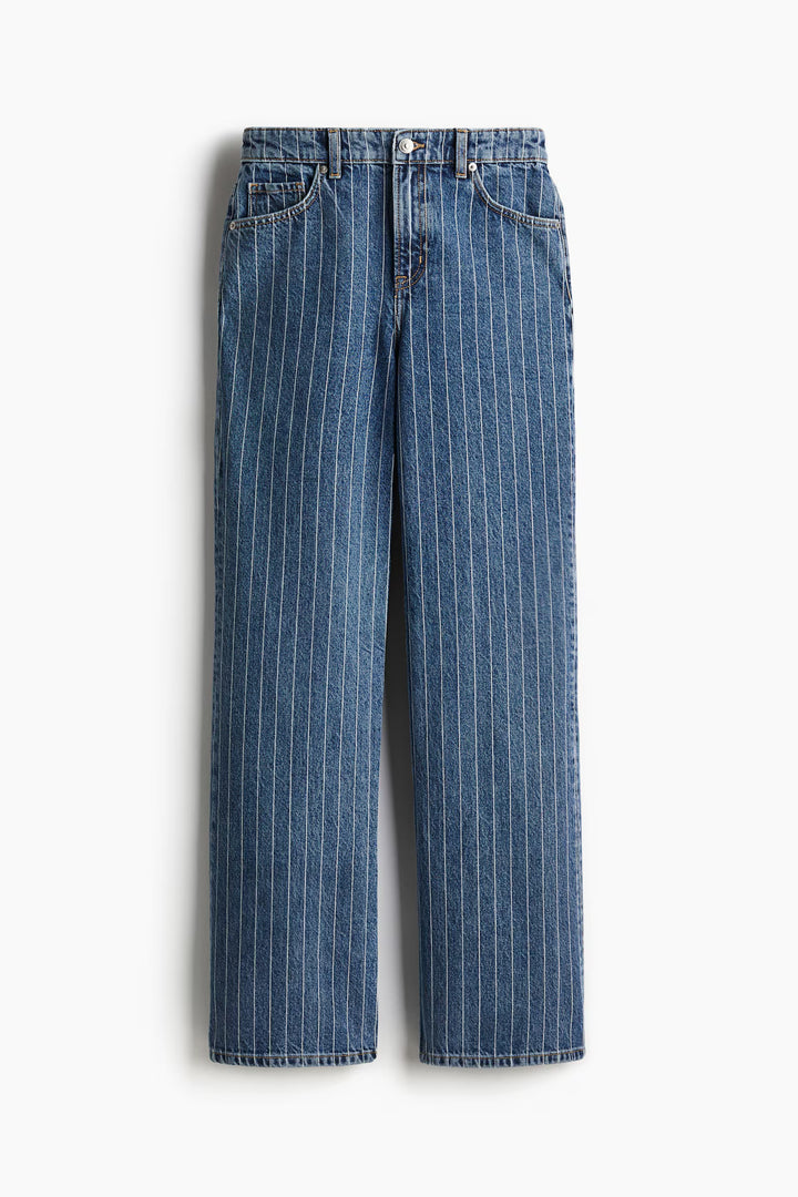 H&M Bleecker High Rise Wide Leg Jeans