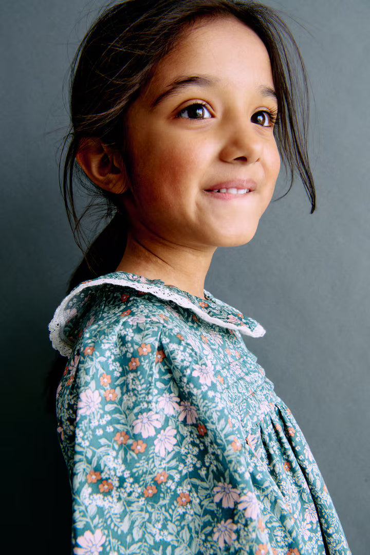 H&M Floral-Print Cotton Dress