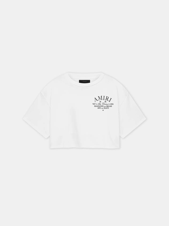 AMIRI WOMEN'S ARTS DISTRICT CROPPED TEE