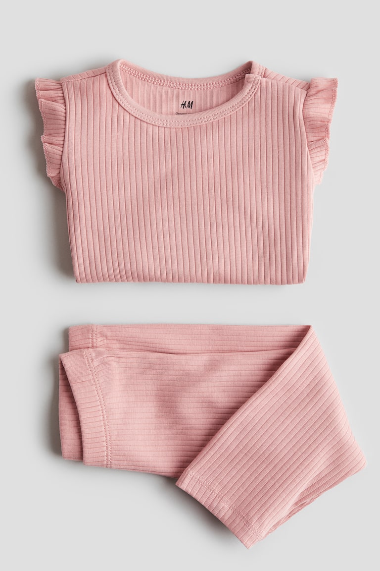 H&M Ribbed Cotton Set