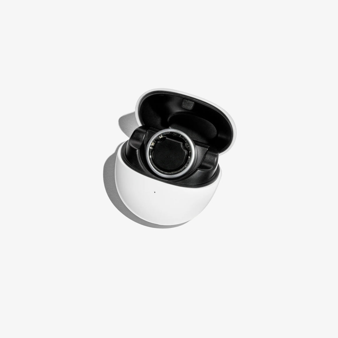 QALO QRNT Matte Silver Smart Ring Size 08