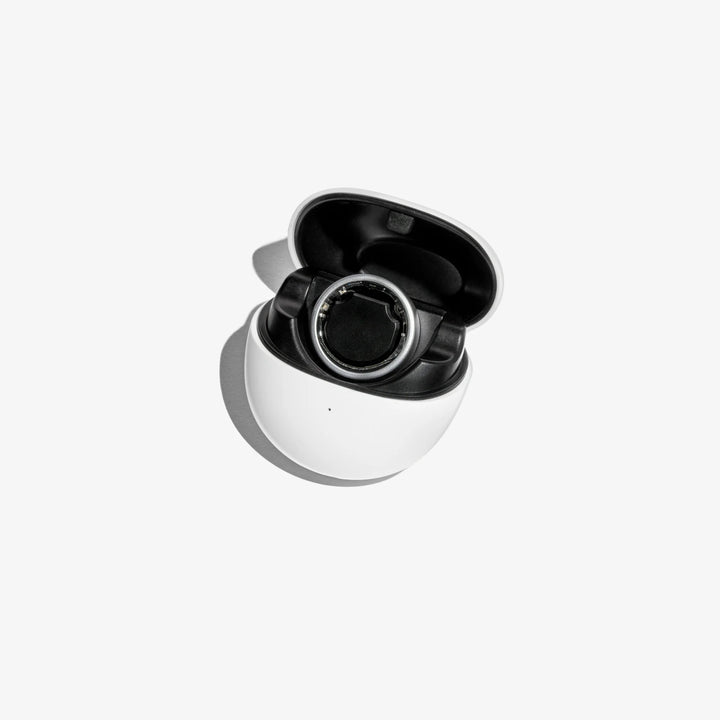 QALO QRNT Matte Silver Smart Ring Size 08
