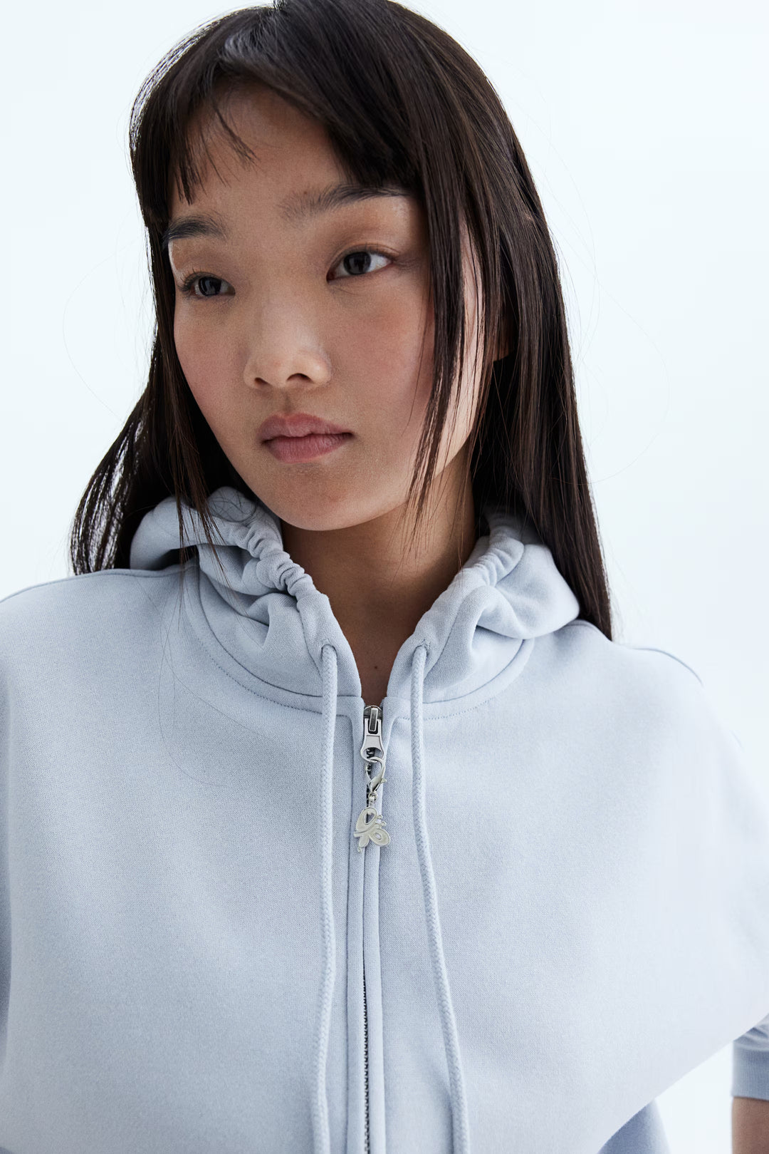 H&M Oversized Hooded Jacket with Motif
