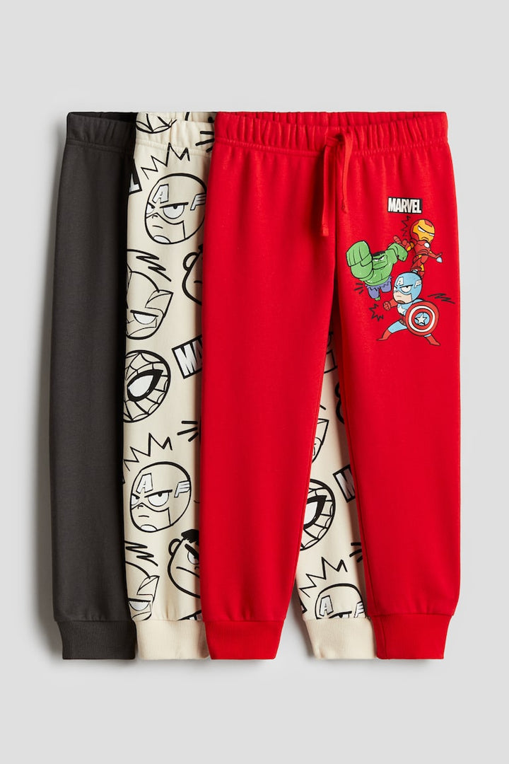 H&M 3-pack Printed Joggers